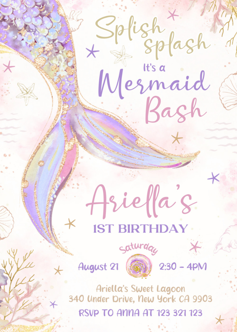 Mermaid Invitation